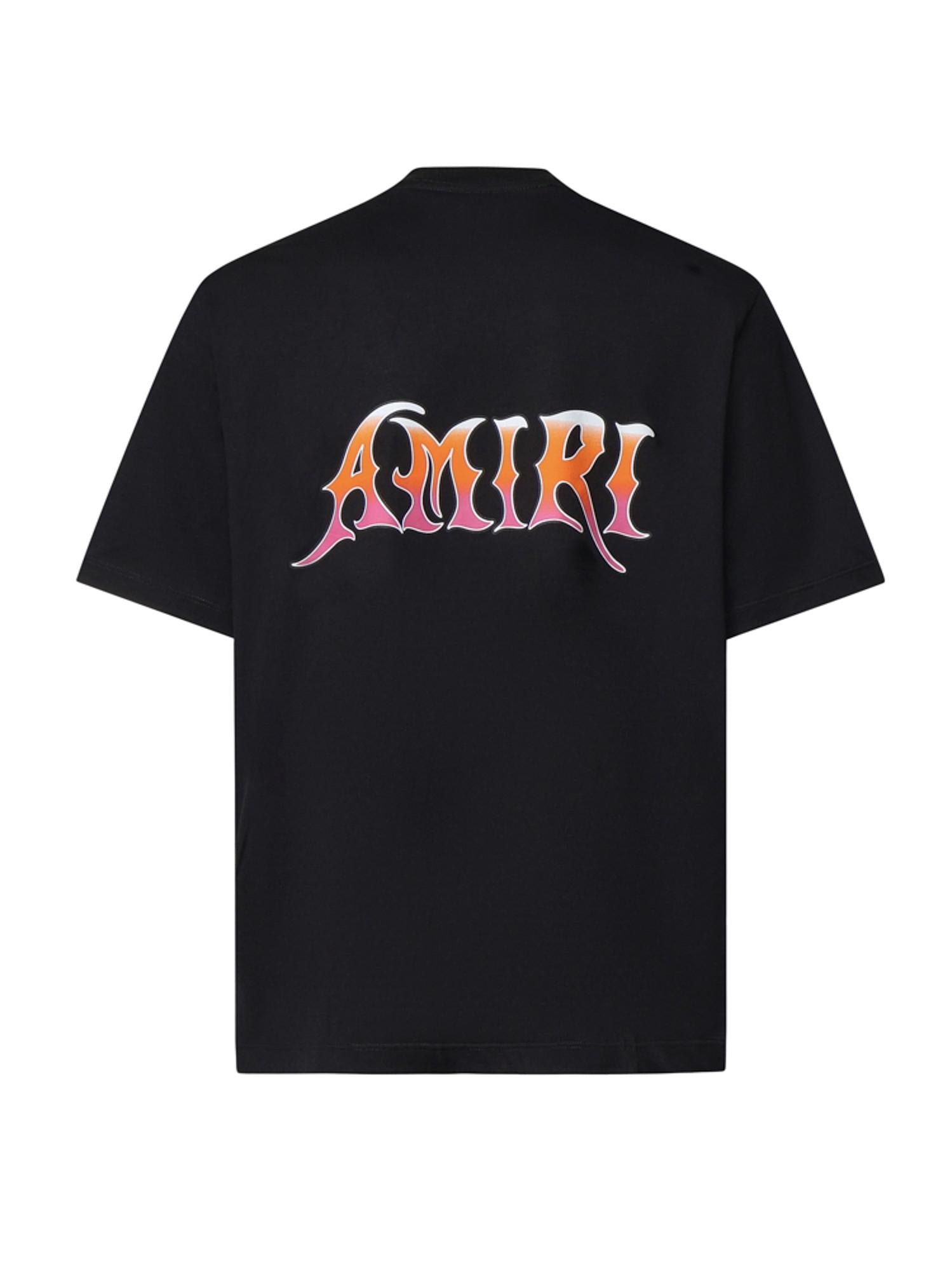T-shirt con logo in cotone AMTOJR1170 001 AMIRI 