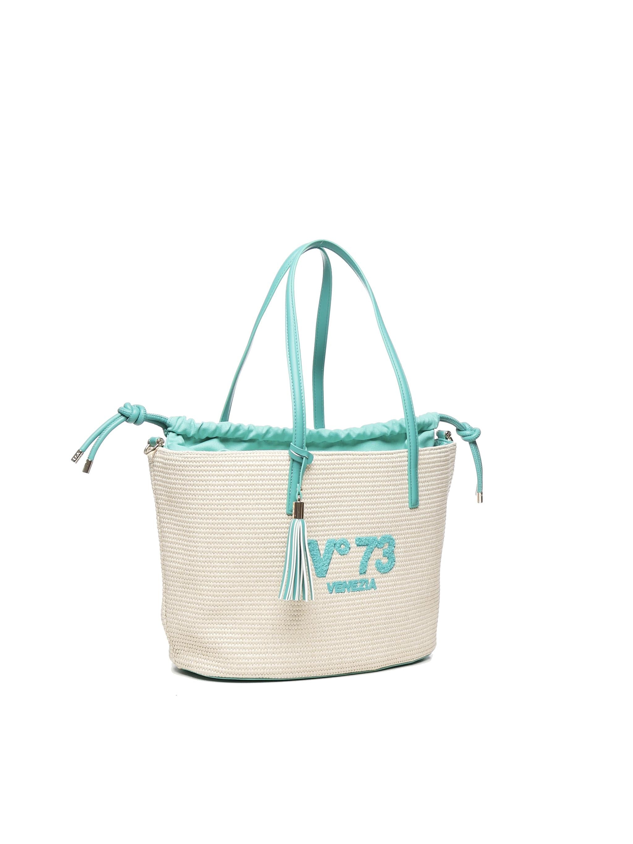 Borsa Tote Inge 73BS8VL01 INGEOFF WHITE/SMERALDO V° 73 