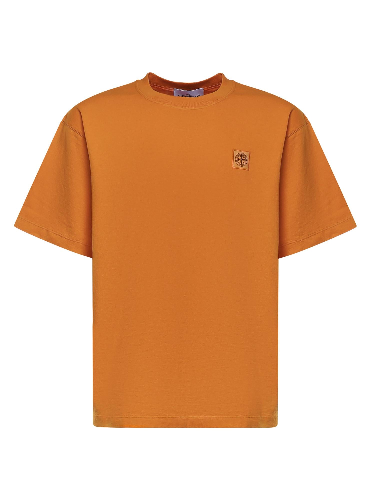 T-shirt con patch Compass in jersey di cotone L1S152100030 S0115V007E STONE ISLAND 