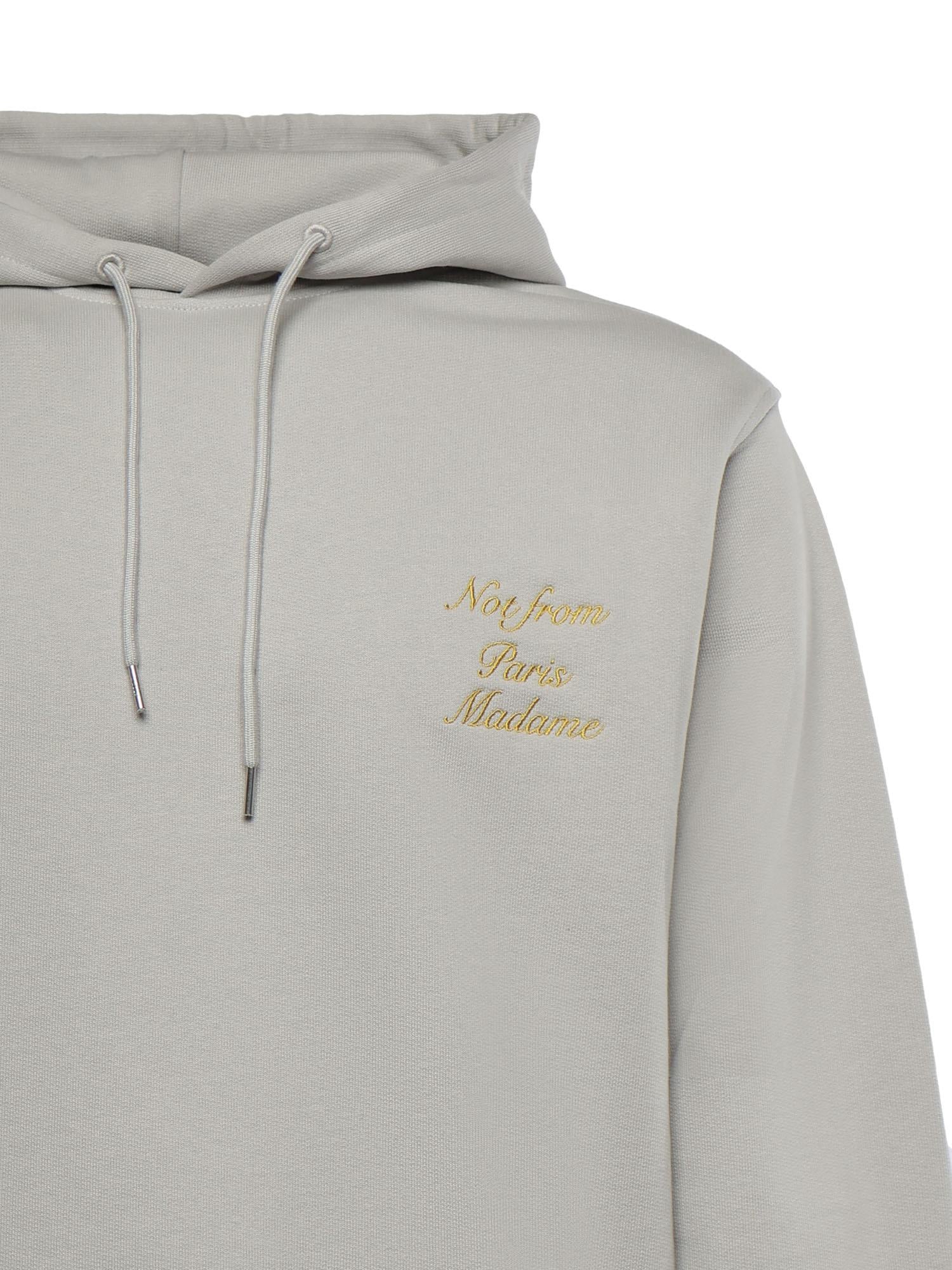 Felpa Le Hoodie Slogan in cotone PERMHO168CO127 HGRE Drôle de Monsieur 
