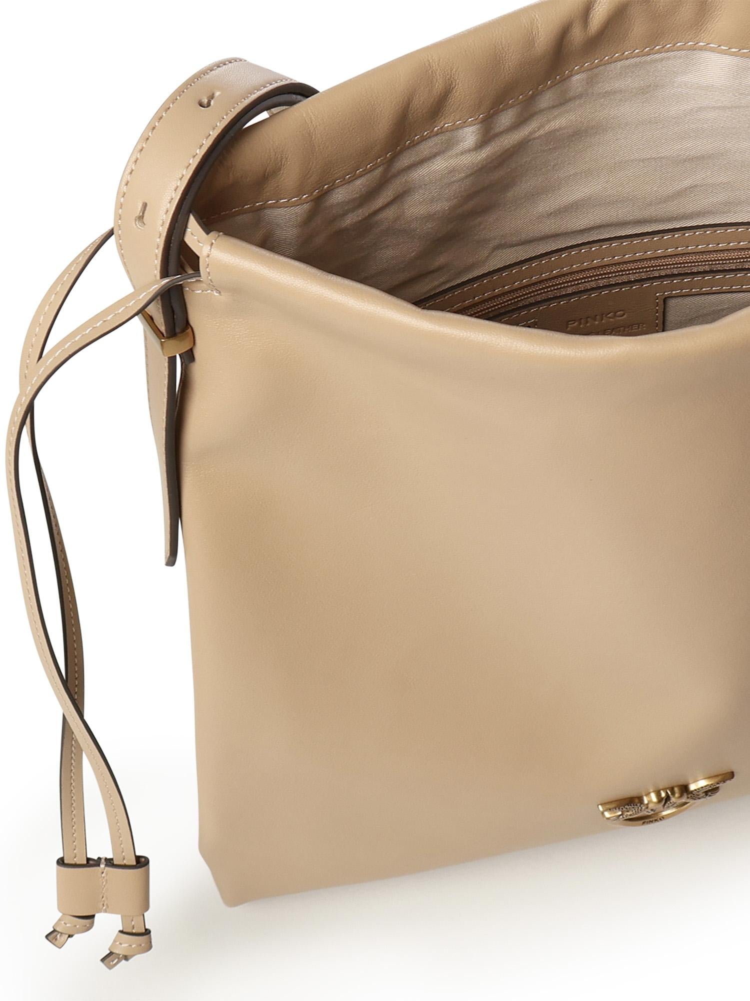 Borsa a spalla con logo 104359 A0QOC94Q PINKO 