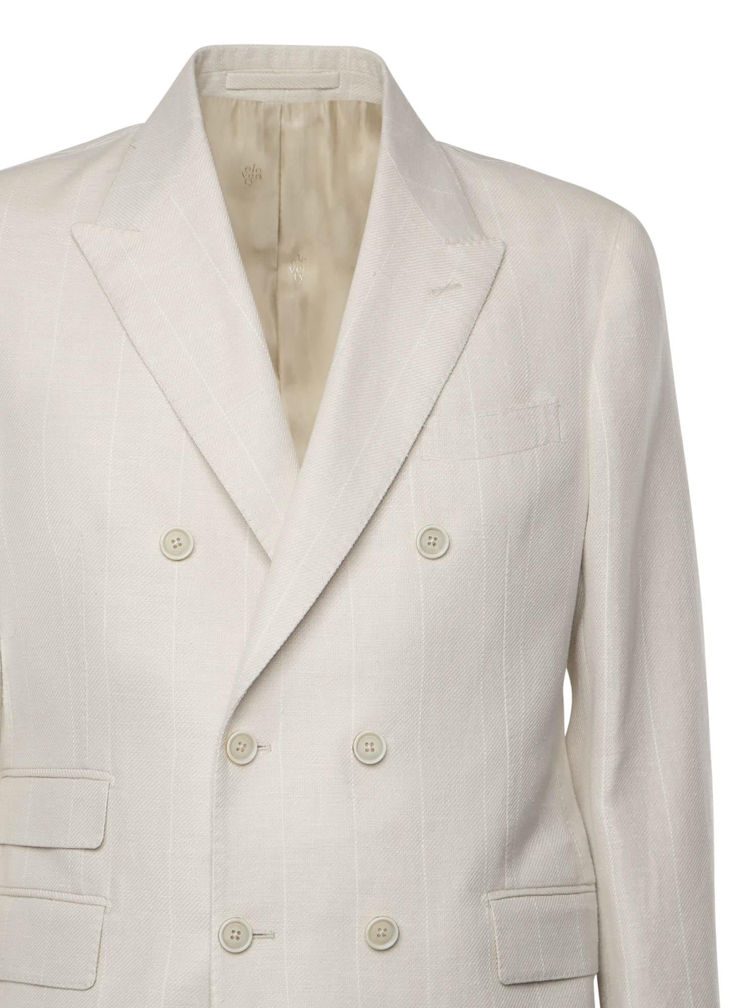 Abito doppiopetto con pieghe K75ABUC09TES0K070 02 ELEVENTY 