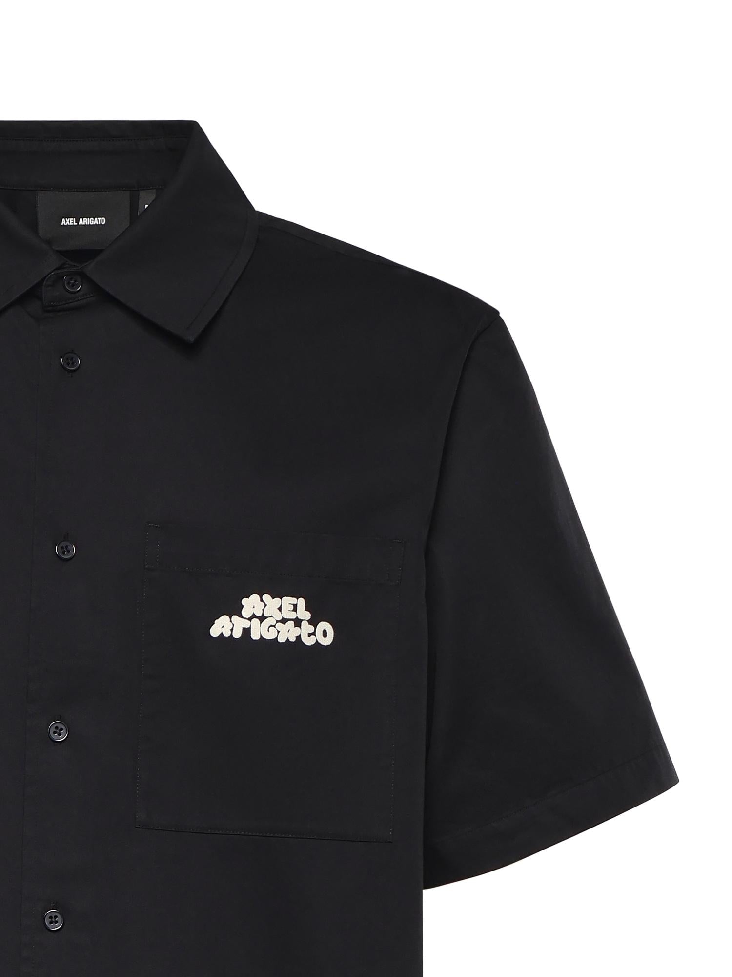 Camicia Drew con logo A3980001 BLACK AXEL ARIGATO 