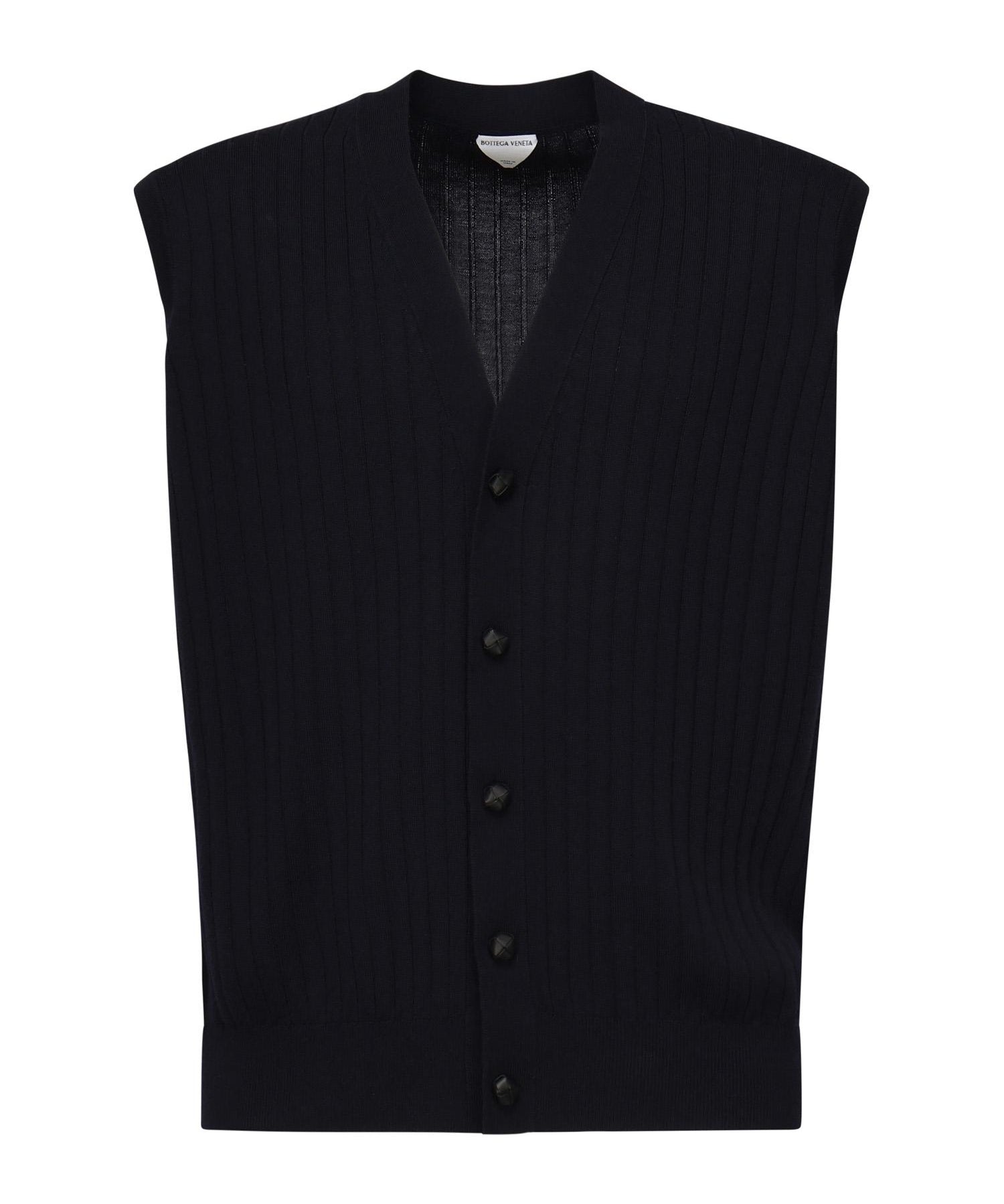 Gilet in lana a coste 835333 V5L704140 BOTTEGA VENETA 