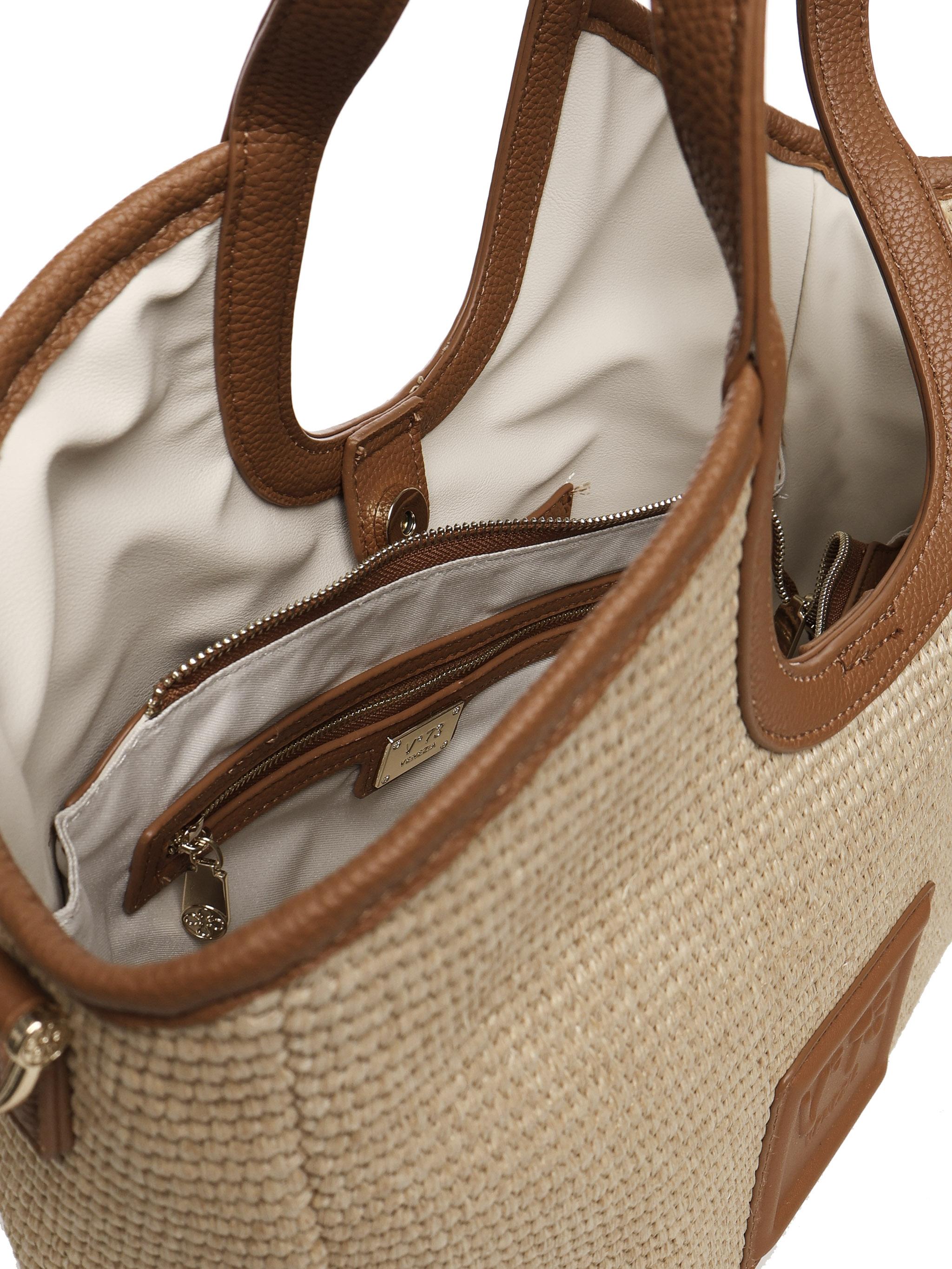 Tote bag Jenny 73BS8VR02P JENNYNATURALE/CUOIO V° 73 