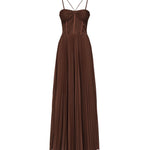 Abito bustier in jersey plissè 104994 A2DML98 PINKO 