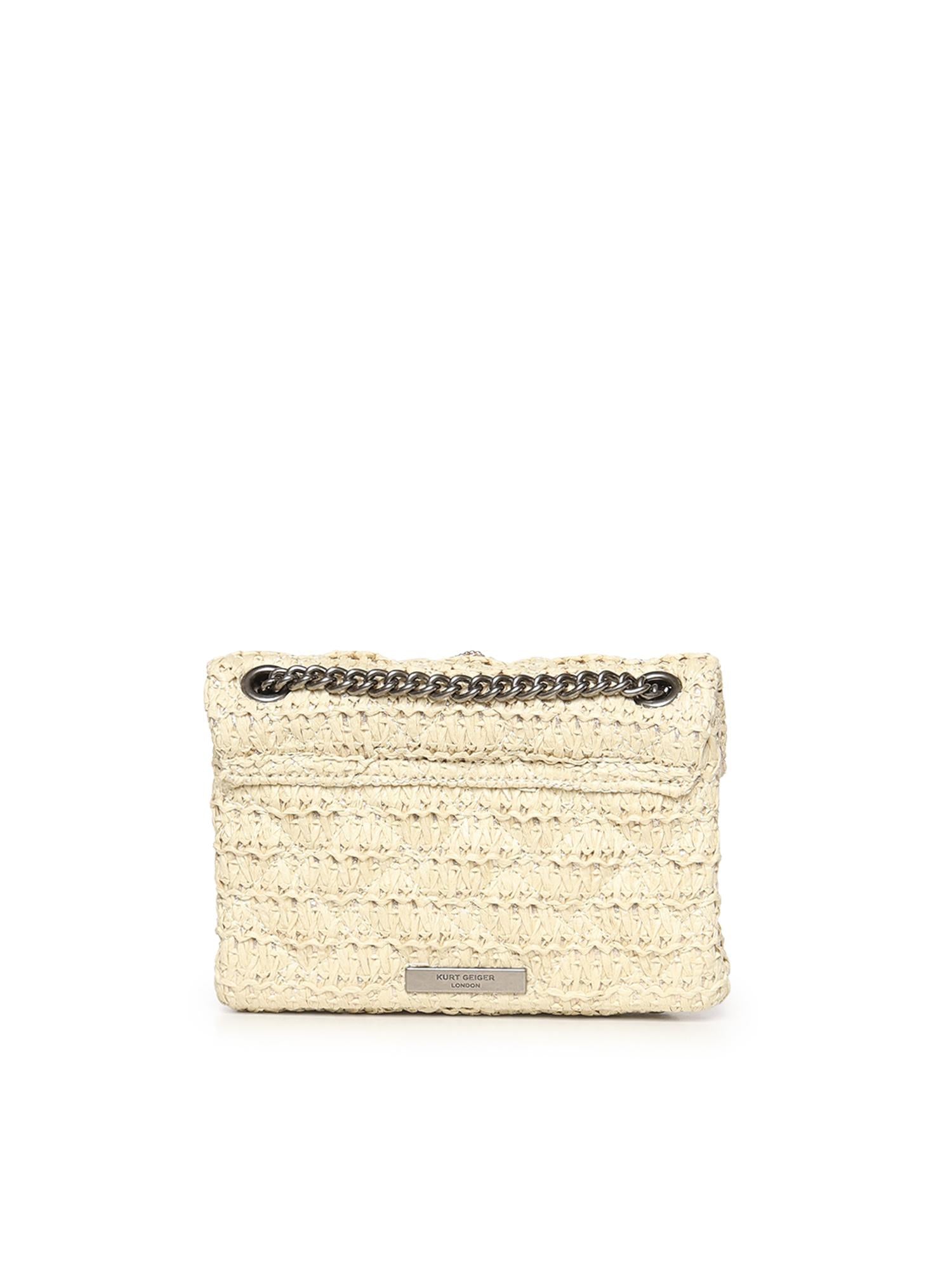 Mini bag Kensington in rafia 5576840999 BEIGE KURT GEIGER 