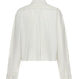 Camicia a righe con logo MK1659 180UF0061 MIU MIU 