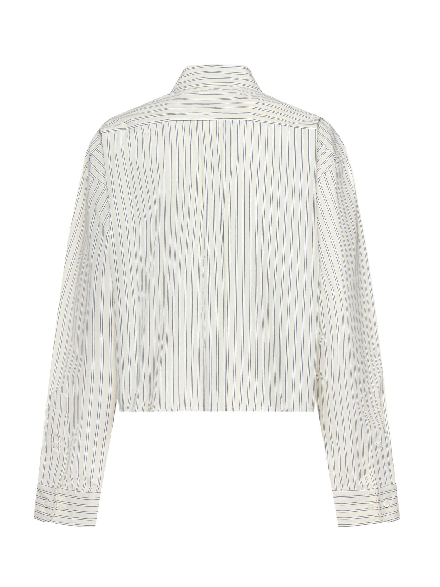 Camicia a righe con logo MK1659 180UF0061 MIU MIU 