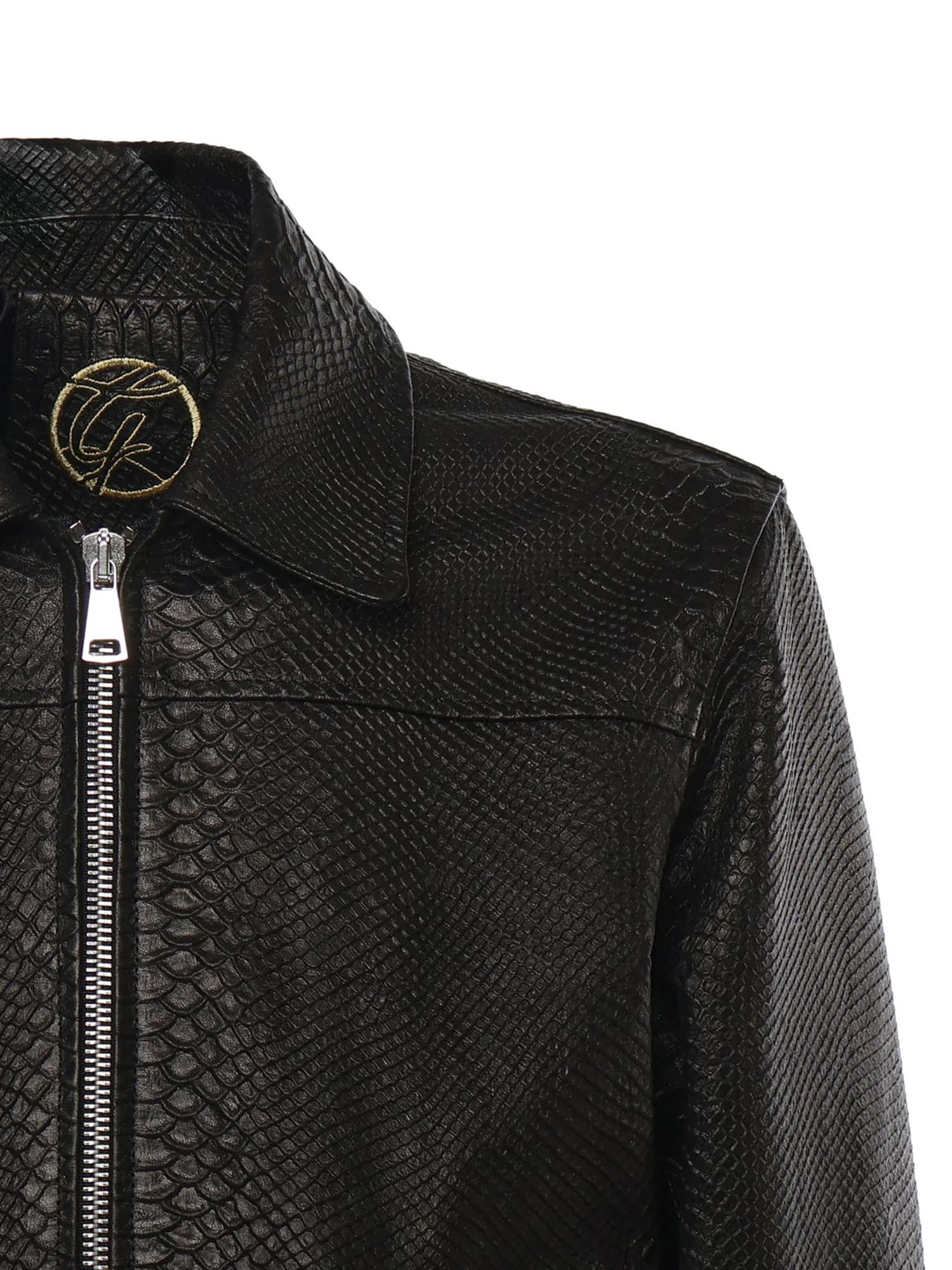 Bomber Florence in pelle GOODFELLAS PITONENERO GIULIANO GALIANO 