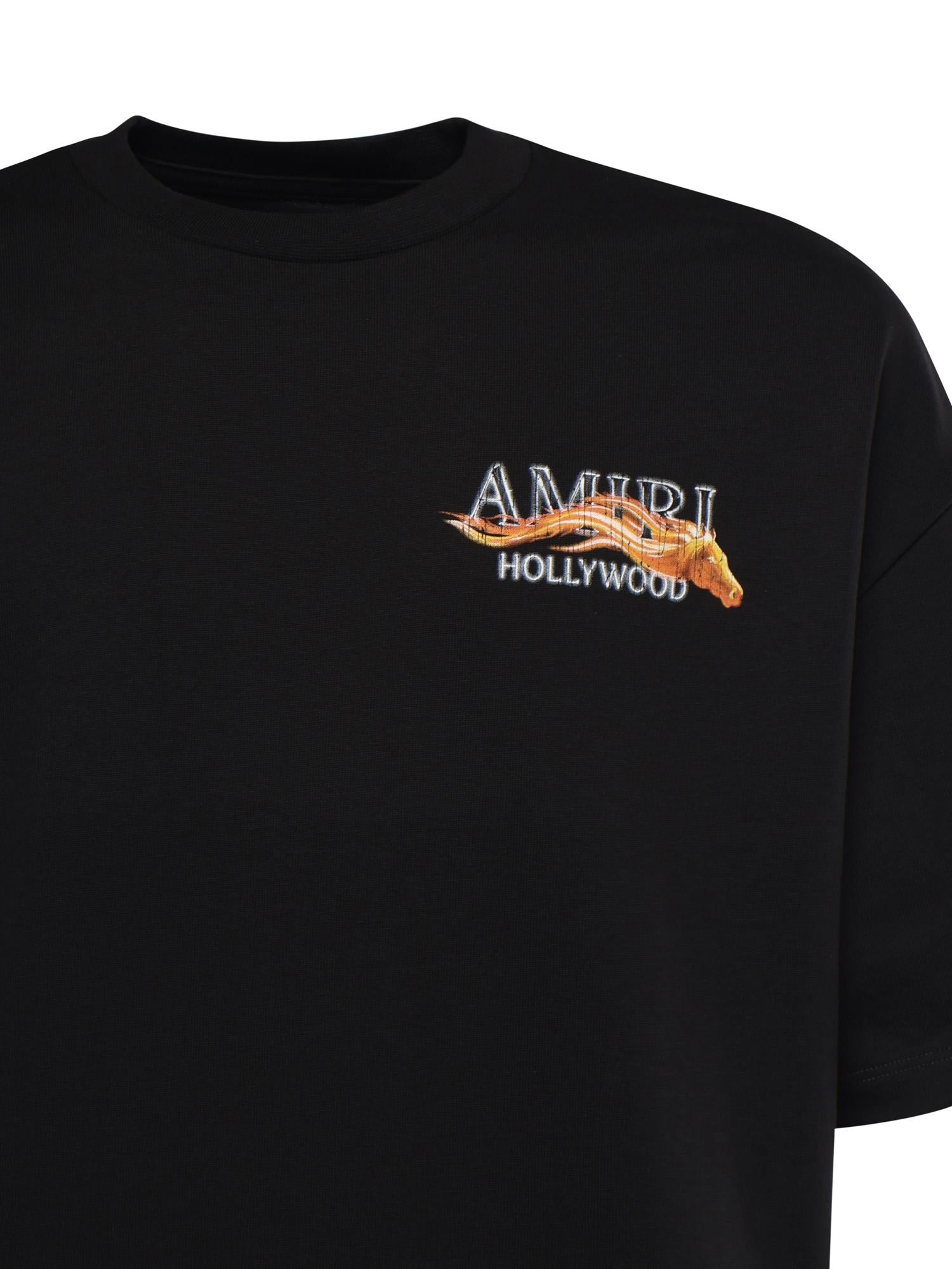 T-shirt con logo AMTOJR1050 001 AMIRI 