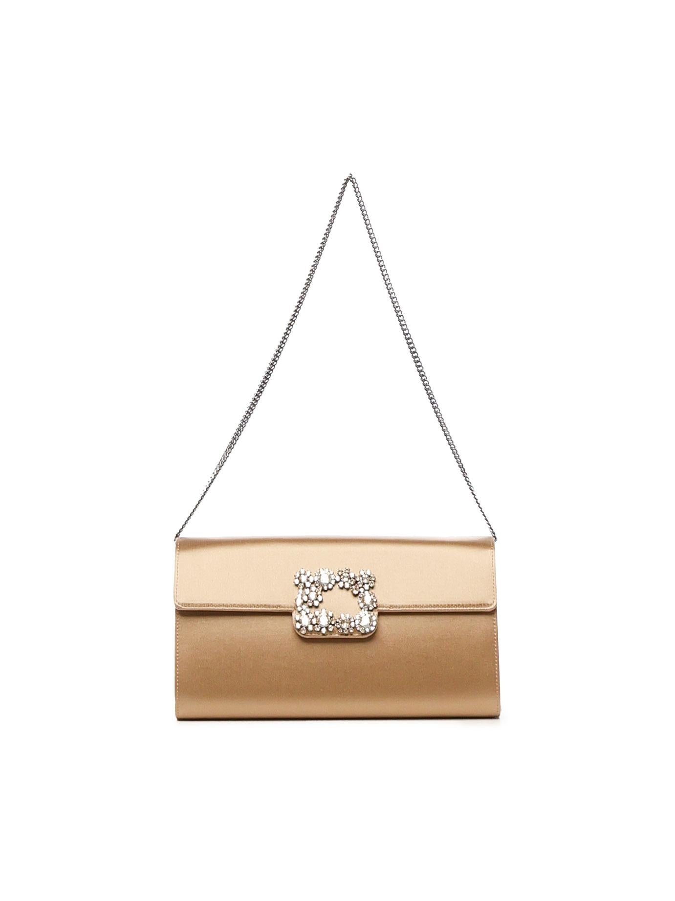 Pochette Efflorescence in raso RBWAMFD0207RS0 C603 ROGER VIVIER 