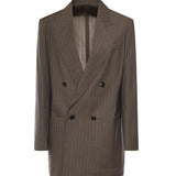 Blazer in tela di lana gessata 2611041061600 001 MAX MARA 