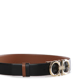 Cintura con Gancini martellato in pelle 230421 786305001 FERRAGAMO 