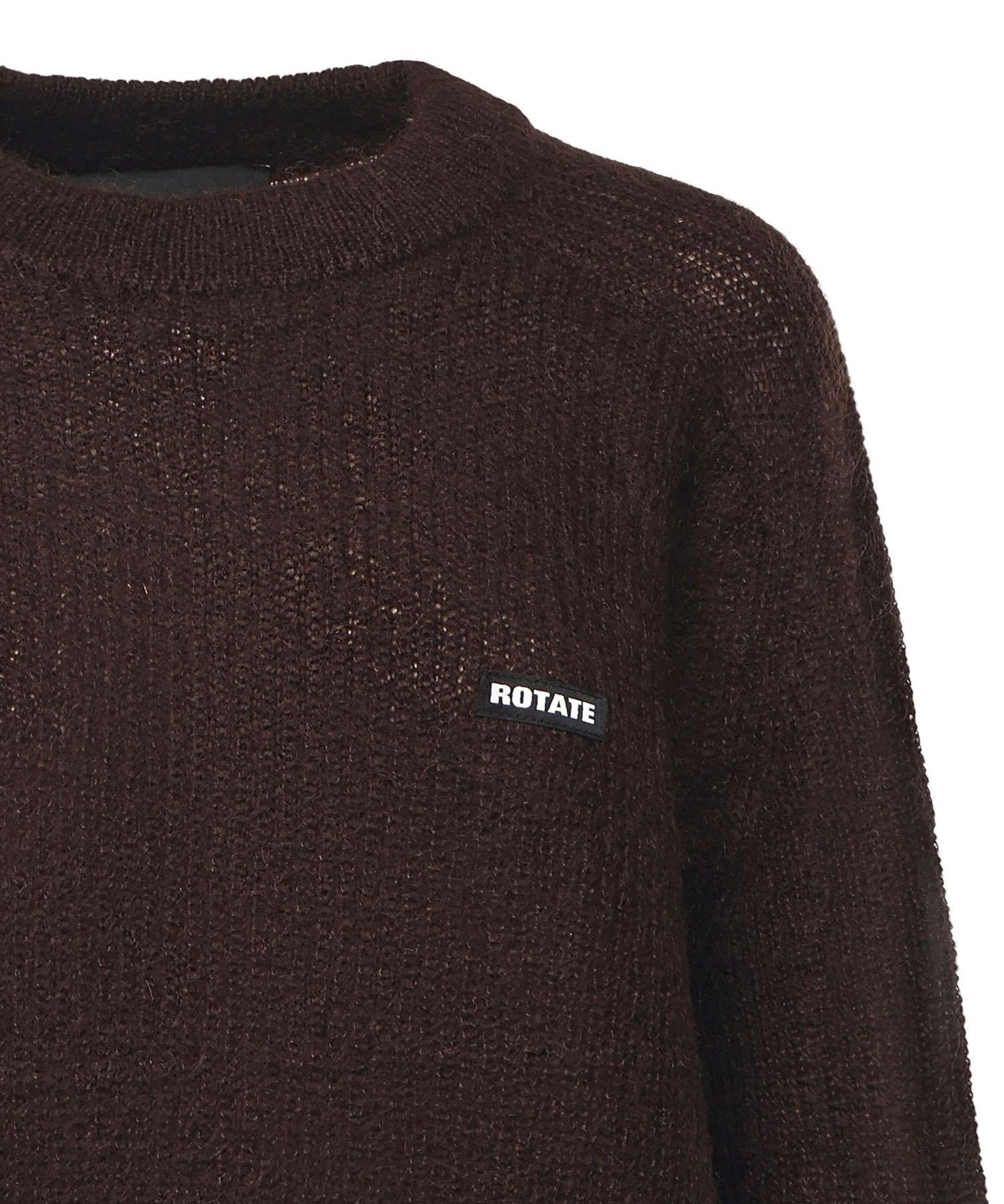 Maglione in misto lana con logo 114639 2910 ROTATE 