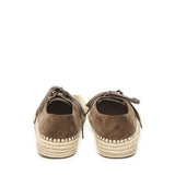 Stringate Rio in pelle scamosciata e rafia M526284X01 3170 LOEWE 