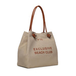 Borsa Exclusive con logo 73BS9QM01 EXCLUSIVENATURALE/CUOIO V° 73 