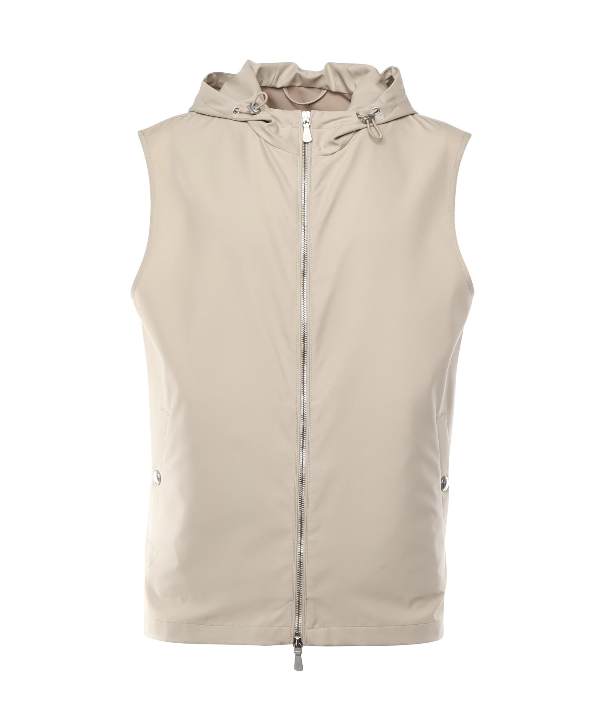 Gilet con cappuccio in seta K75GILK04TES0K085 02 ELEVENTY 