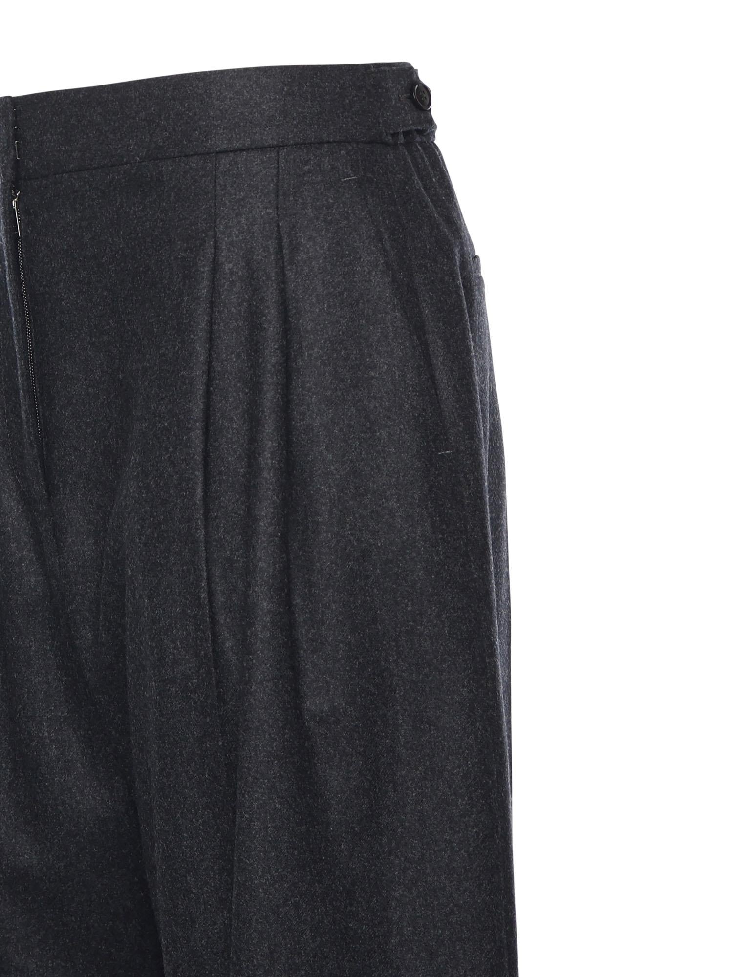 Pantaloni sartoriali in flanella di lana merino AA9P1254W011B 840 ALAIA 