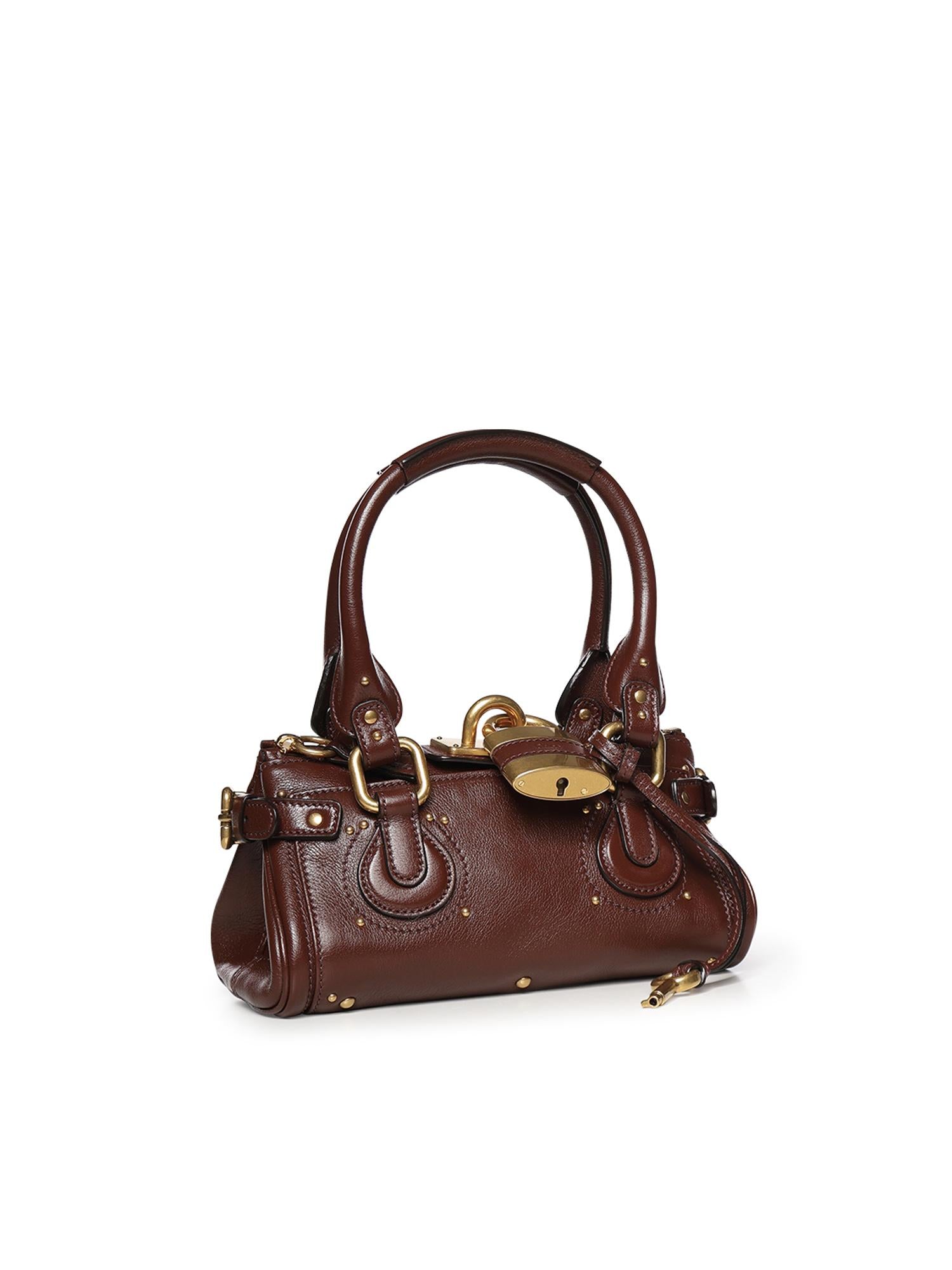 Borsa Paddington piccola in pelle granata CH26SS805P75 27M CHLOÉ 