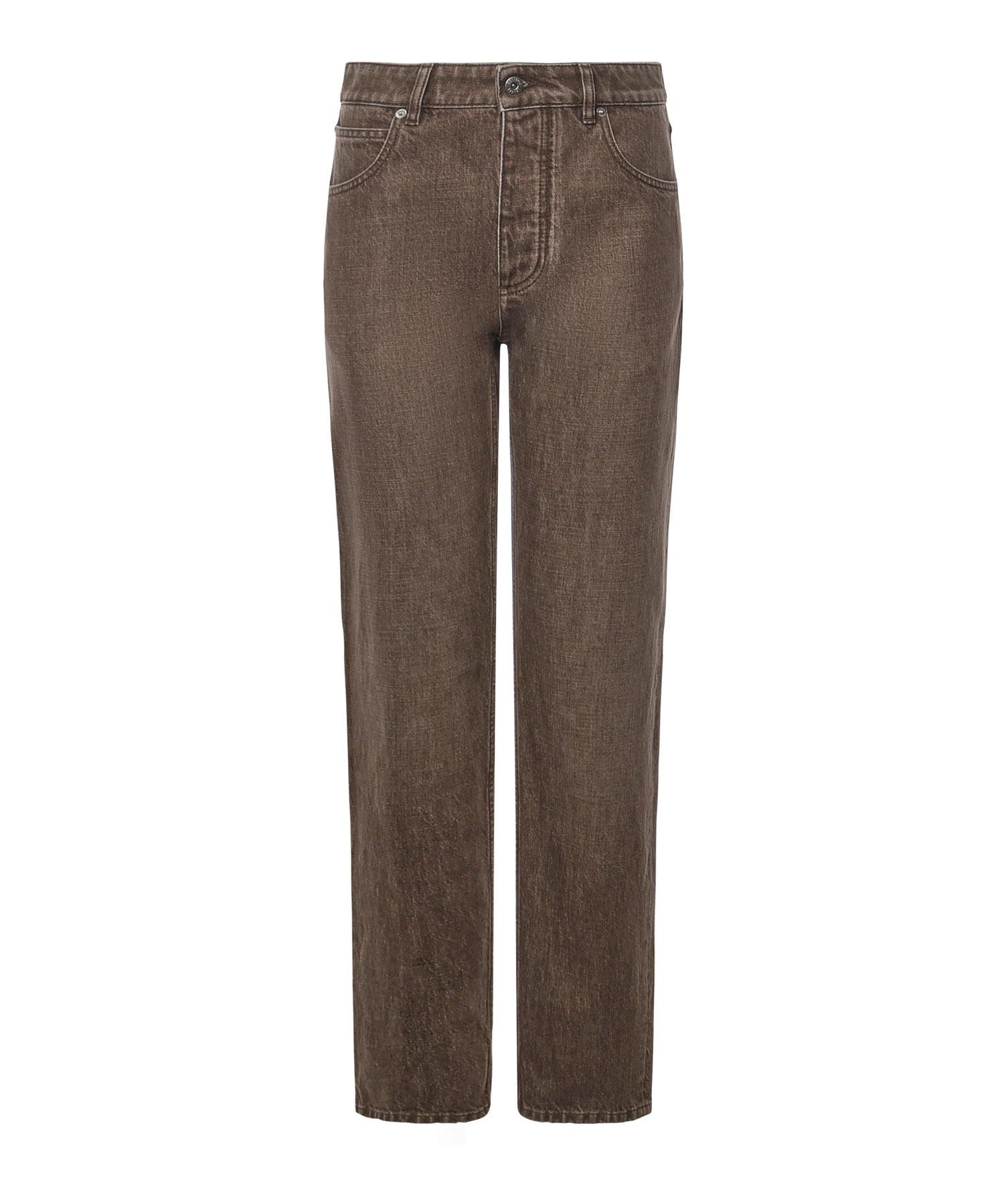 Jeans a gamba dritta in denim 841017 V4ZN02082 BOTTEGA VENETA 