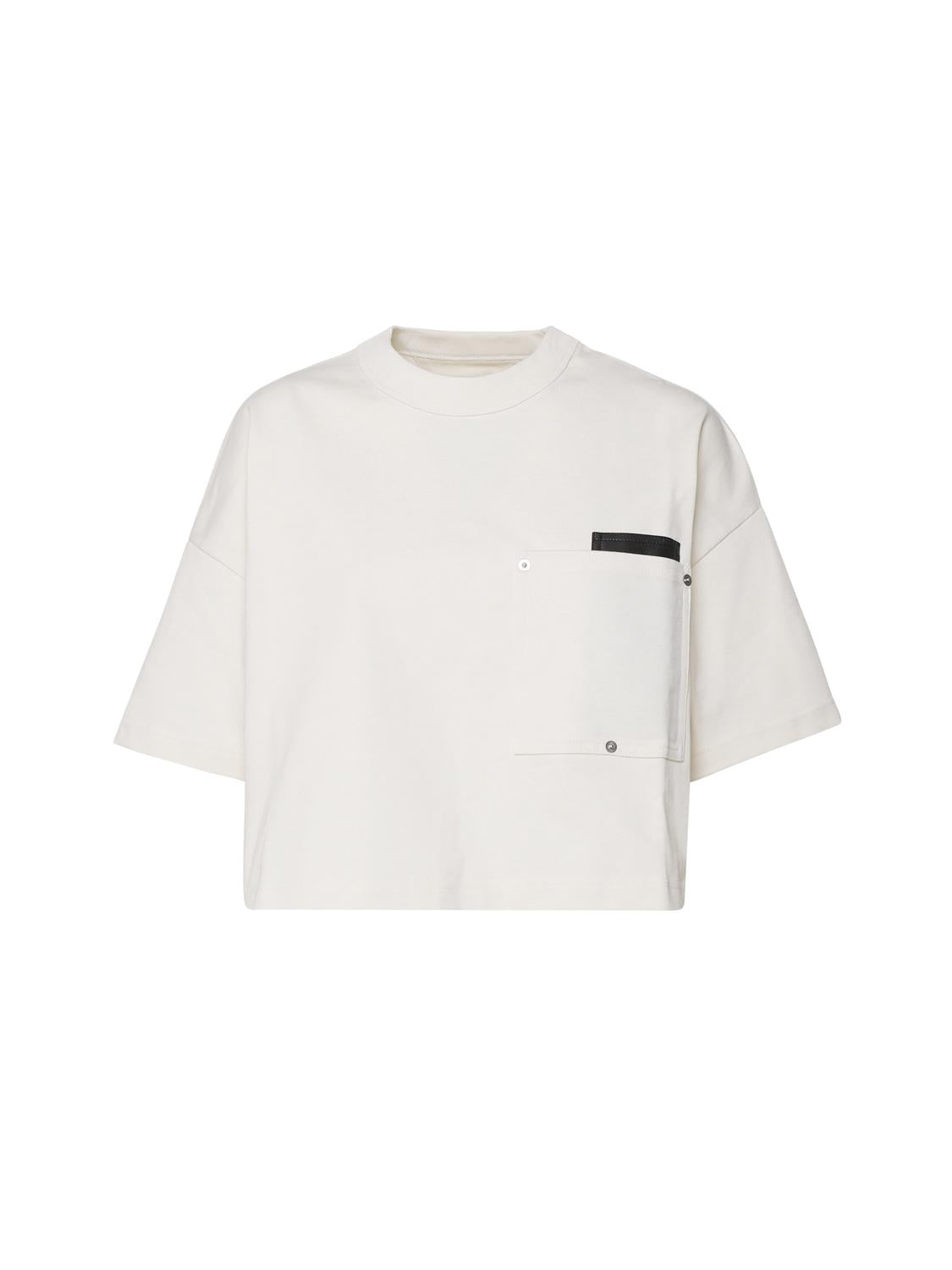 T-shirt crop top in cotone 796160 VKLZ02679 BOTTEGA VENETA 