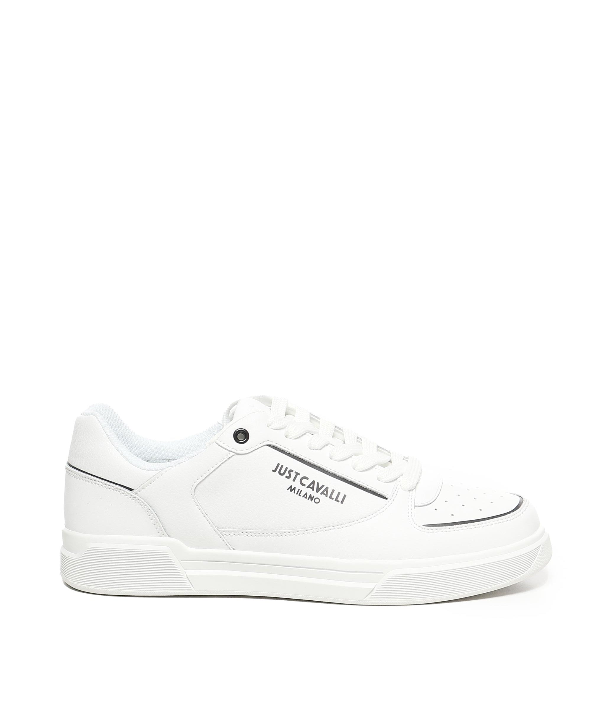 Sneaker con logo in pelle 78QA3SB2 ZPA91003 JUST CAVALLI 