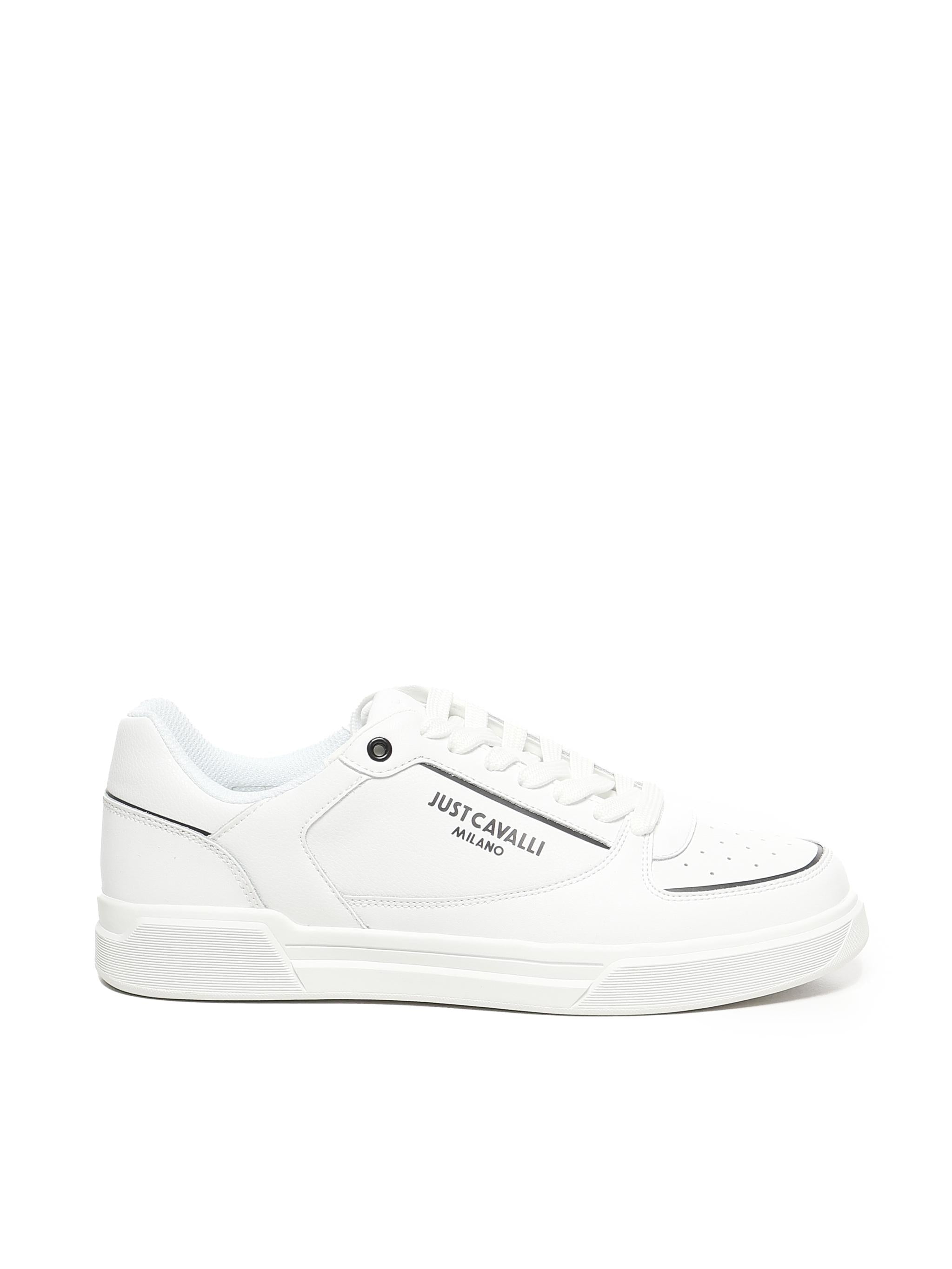 Sneaker con logo in pelle 78QA3SB2 ZPA91003 JUST CAVALLI 