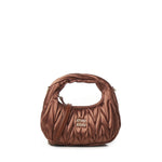 Mini bag Wander in raso trapuntato 5BP078 2BD8F0324 MIU MIU 