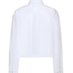 Camicia in popeline con logo MK1659 10RGF0009 MIU MIU 