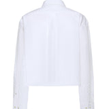 Camicia in popeline con logo MK1659 10RGF0009 MIU MIU 