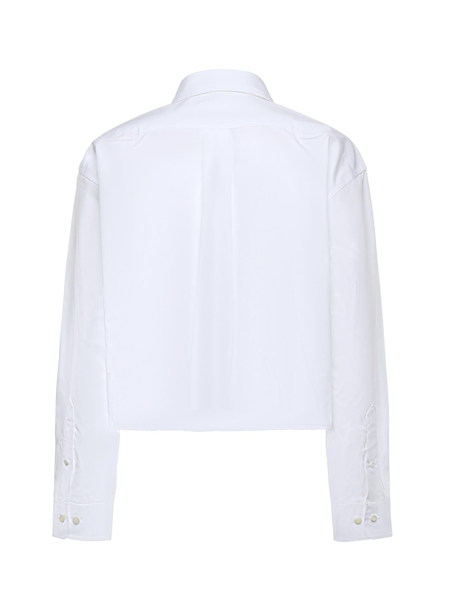 Camicia in popeline con logo MK1659 10RGF0009 MIU MIU 