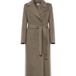 Cappotto lungo in lana 26AL218 BEIGE MELANGE ALISHEVA 