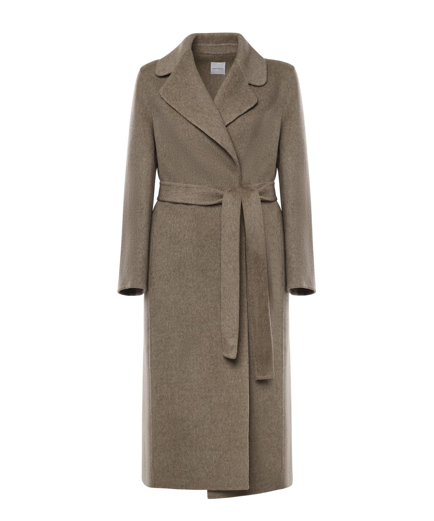 Cappotto lungo in lana 26AL218 BEIGE MELANGE ALISHEVA 