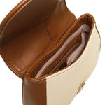 Borsa a spalla Artemisia 73BS8C202C ARTEMISIANATURALE/CUOIO V° 73 