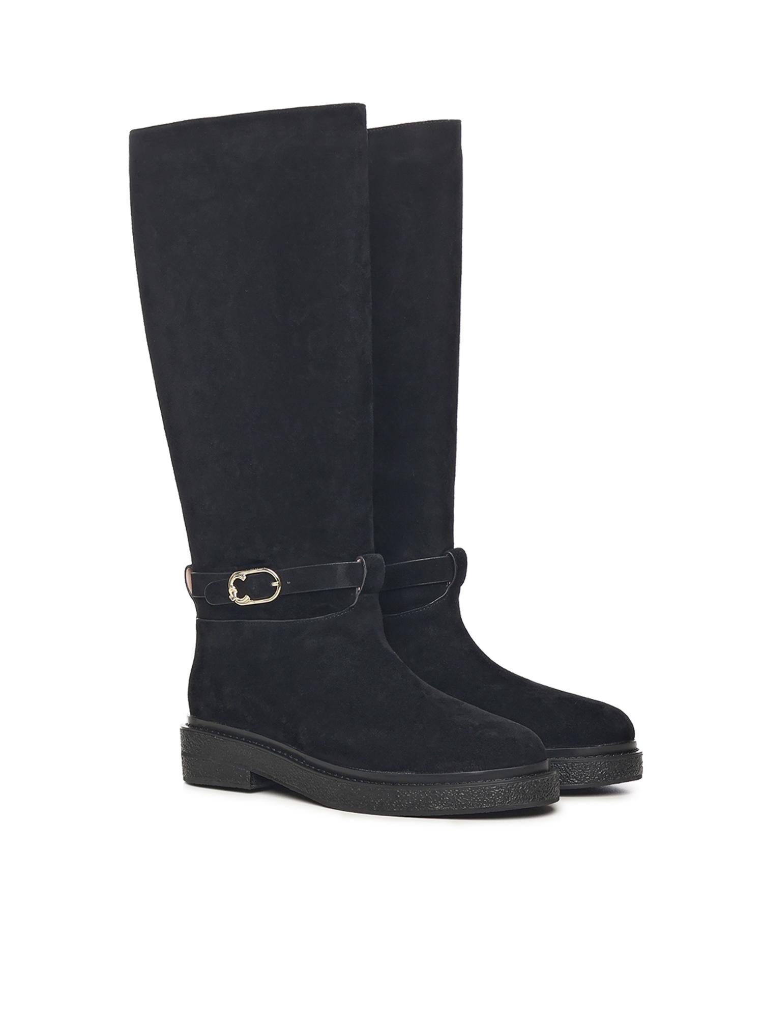 Stivali C-Saddle in suede E4T7B150101 001 COCCINELLE 