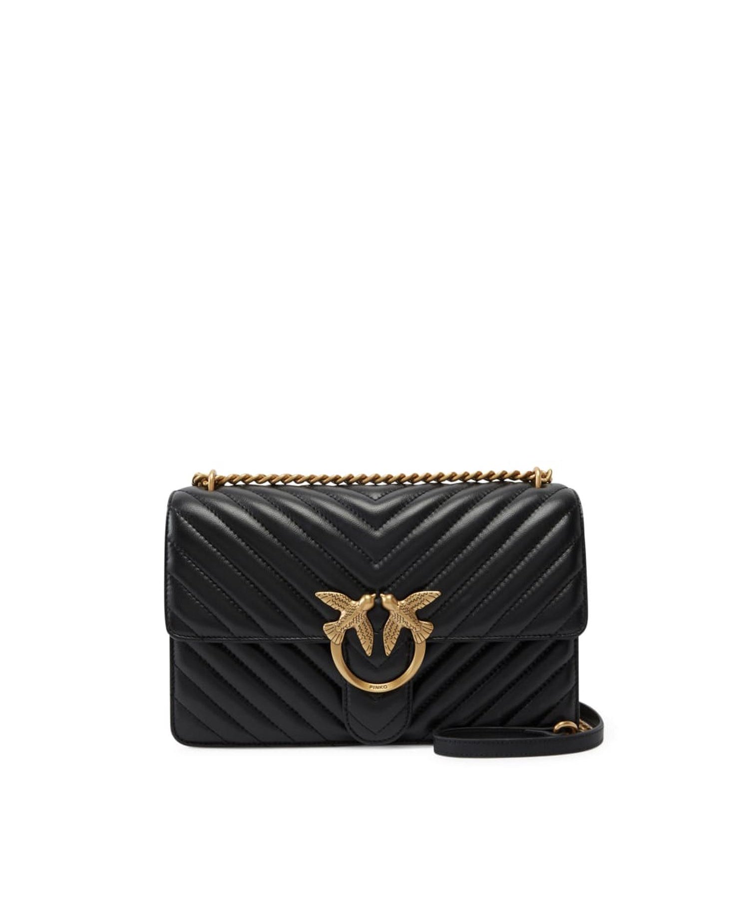 Borsa media a tracolla Love Bag One Chevron 100941 A0GKZ99Q PINKO 