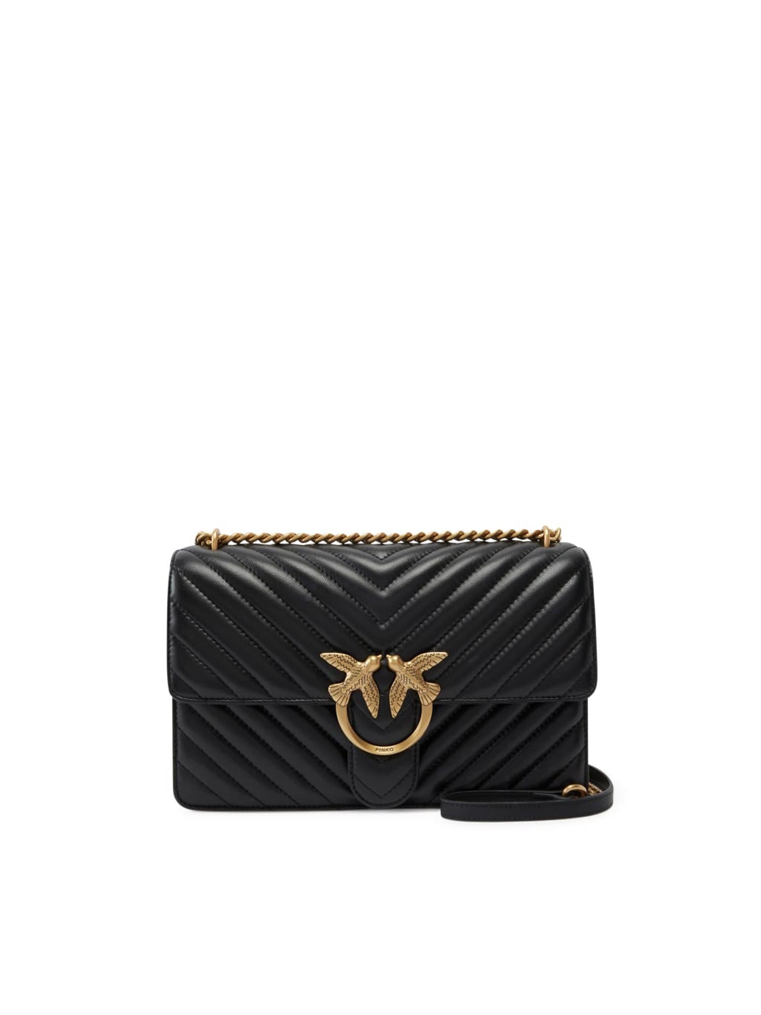 Borsa media a tracolla Love Bag One Chevron 100941 A0GKZ99Q PINKO 