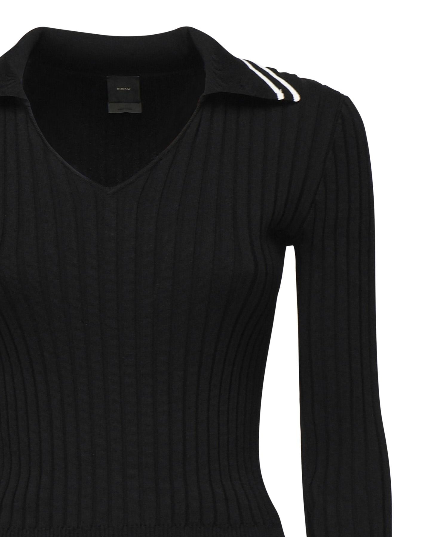 Maglia stile polo con logo 105418 A2PSZ99 PINKO 