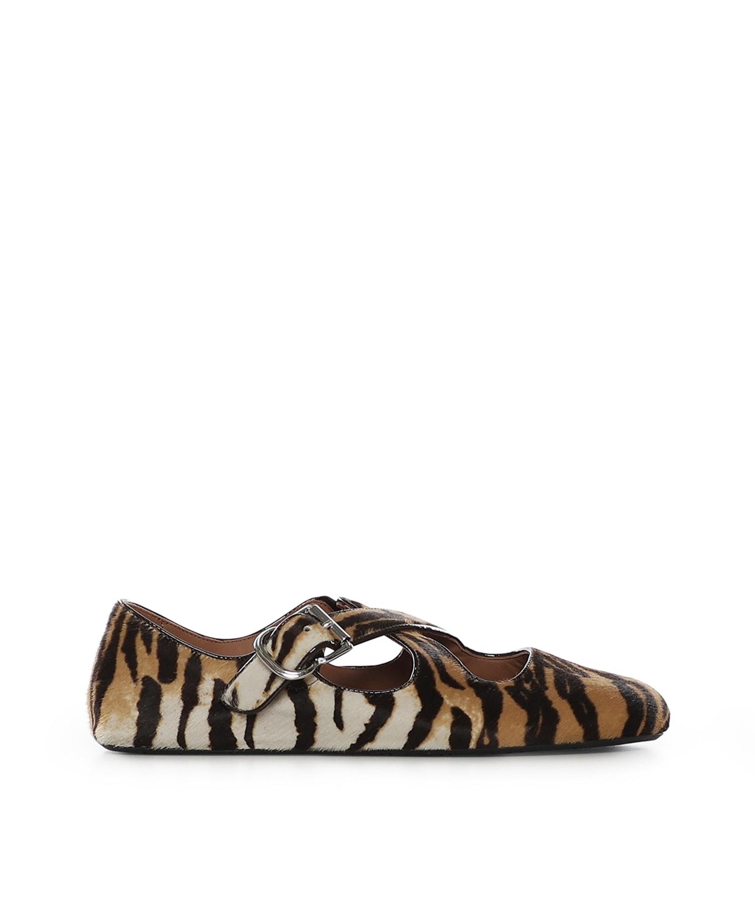 Ballerine incrociate in cavallino AA3A046I105 113 ALAIA 
