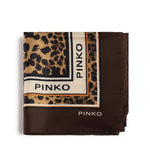 Foulard con stampa leopardata 106651 A38FL3Z PINKO 