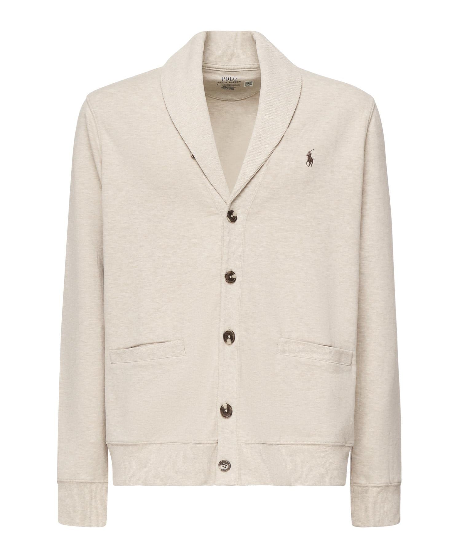 Cardigan in misto cotone con logo 710877008 008 POLO RALPH LAUREN 