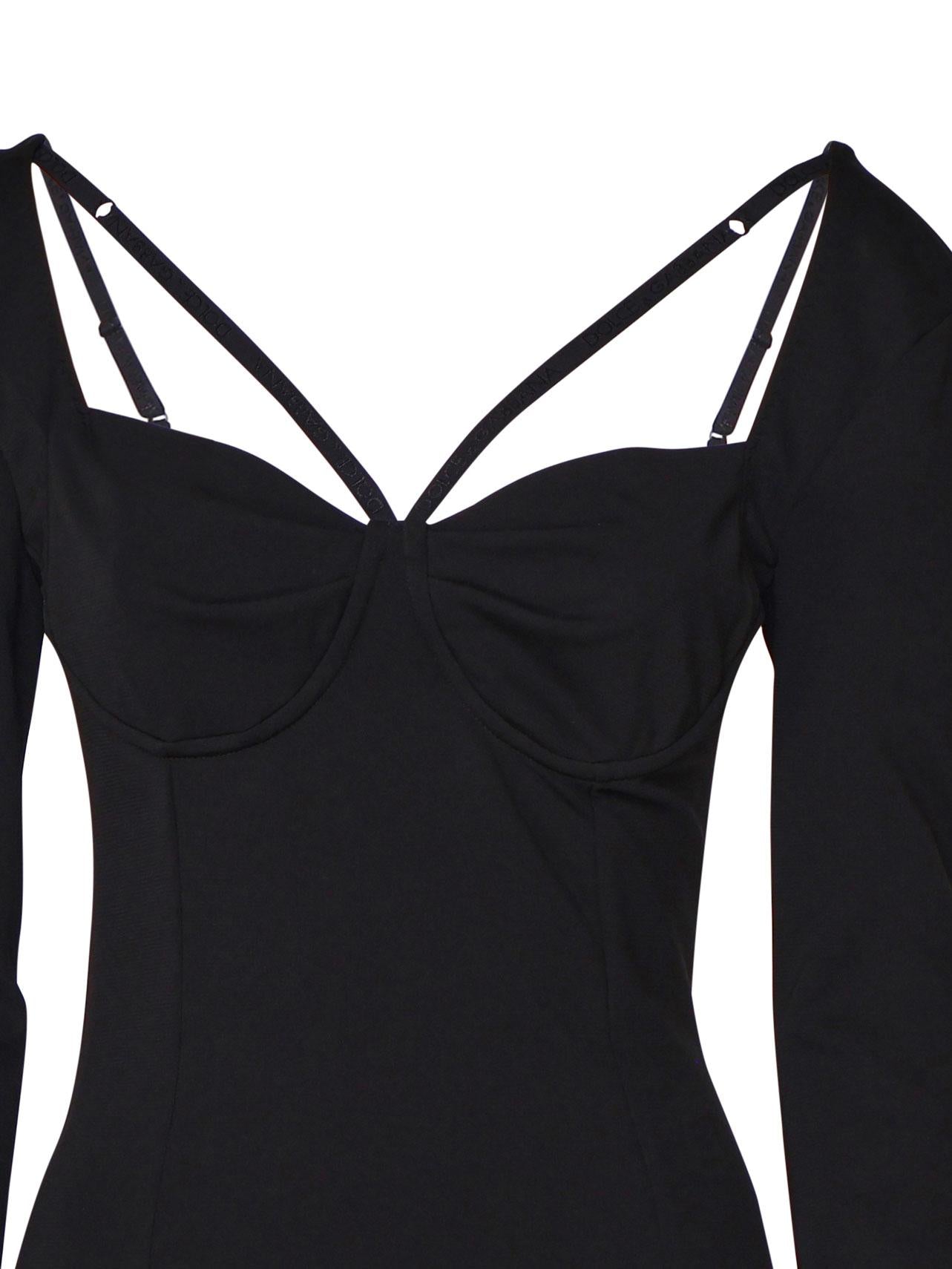 Abito longuette in jersey stretch F6JBHT FUGN7N0000 DOLCE & GABBANA 