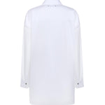 Camicia in cotone con dettaglio plissé GWP02599 P00232310359 GOLDEN GOOSE 