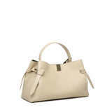 Borsa a mano Gyoza in pelle GYOZA PEBBLE GRAIN LEATHER ANGORA YUZEFI 