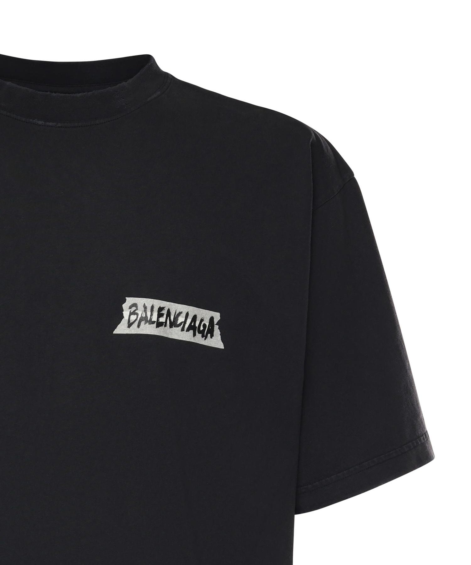 T-Shirt Masking Tape in jersey 764235 TTVL61041 BALENCIAGA 