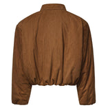 Bomber in pelle effetto velluto a coste 279726  MAGDA BUTRYM 