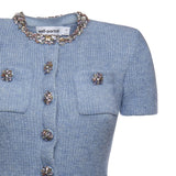 Abito midi in maglia RS26106M BL SELF-PORTRAIT 