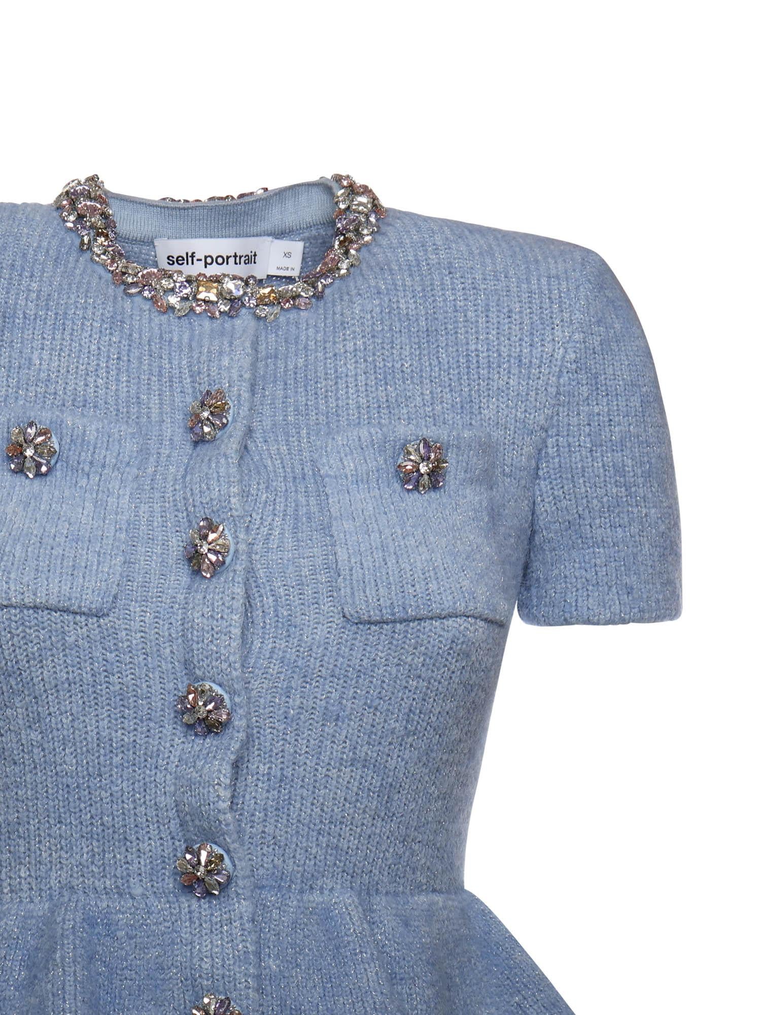 Abito midi in maglia RS26106M BL SELF-PORTRAIT 