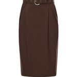 Gonna longuette con cintura 106449 A2W6L78 PINKO 